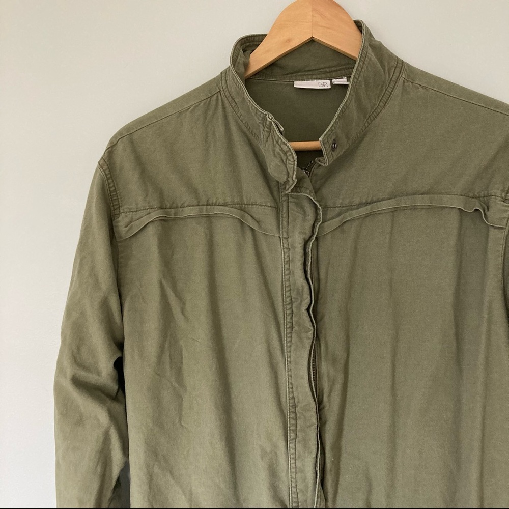 BP | Olive Utility Jacket With Drawstring Back - Picture 3 of 9